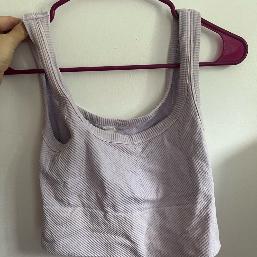 Nikibiki Light Purple Ribbed Top